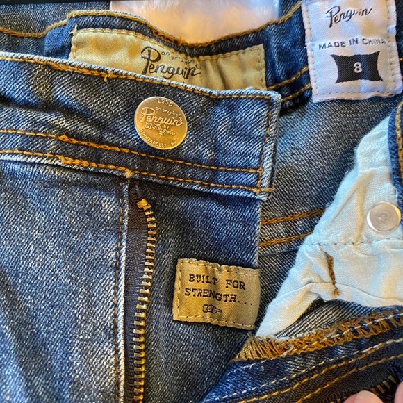 πHPπOriginal Penguin Boys Denim Medium Wash Straight Leg Blue Jeans - 8 - Picture 8 of 12